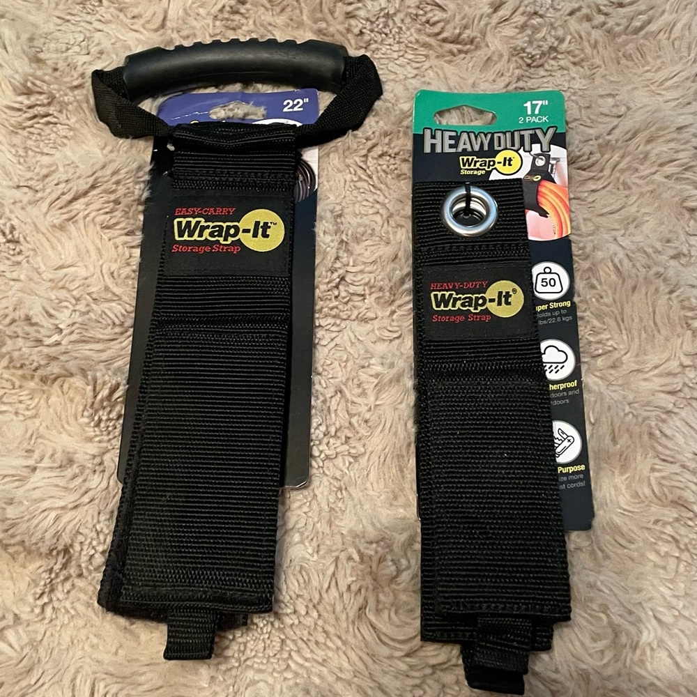 Heavy Duty Storage Straps - Black